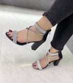 کفش مجلسی زنانه/دخترانه نگینی پاشنه ۷ سانتی رویه نگین کاری زیره دلتا کیفیت بینظیر سایزبندی ۳۷ تا ۴۰ قیمت منصفانه خرید از تولیدی