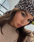 مینی اسکارف دخترانه طرح پلنگی مزونی جنس نخی اعلا