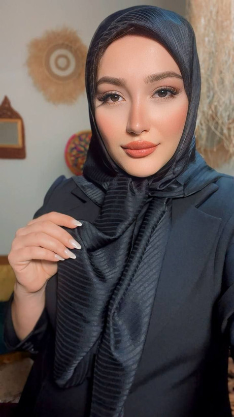 روسری زنانه/دخترانه ژان ژان مشکی مجلسی ترک ۱۰۰جنس وارداتی