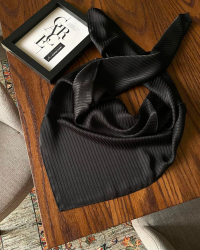 روسری زنانه/دخترانه ژان ژان مشکی مجلسی ترک ۱۰۰ جنس وارداتی