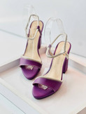 صندل مجلسی بنفش زنانه،دخترانه پاشنه ۱۱سانت کیفیت تضمینی نگین دار
