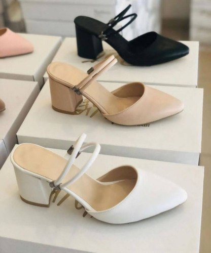 کالکشن عیدانه کفش زنانه مدل میداس پاشنه ۵سانت رویه چرم زیره دافوس شیک و خوشپا دوحالته قیمت بسیااار عالی در سه رنگ