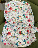 مانتو عیدانه شیک دخترانه/زنانه جنس وال خامه دوزی با کیفیت طرح پرنده داخل مانتو لایی حریر کار شده دو سایزی قد ۸۵ مناسب بهار و تابستان قیمت عالی خرید از تولیدی