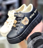 کفش اسپرت/کتونی بچگانه تدی دخترانه و پسرانه زیره پیو سبک رویه چرم مصنوعی بسیار نرم بهترین کیفیت موجود سایز ۲۲ تا ۳۶ قیمت عالی خرید از تولیدی