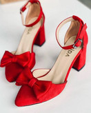 کفش مجلسی زنانه/دخترانه مدل پاپیون در دو جنس انتخابی سوئیت اصل و چرم قالب استاندارد کیفیت کار اصلی پاشنه ۶سانت قیمت عالی خرید از تولیدی