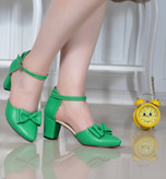 کفش مجلسی زنانه/دخترانه مدل پاپیون در دو جنس انتخابی سوئیت اصل و چرم قالب استاندارد کیفیت کار اصلی پاشنه ۶سانت قیمت عالی خرید از تولیدی