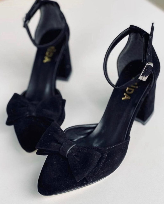 کفش مجلسی زنانه/دخترانه مدل پاپیون در دو جنس انتخابی سوئیت اصل و چرم قالب استاندارد کیفیت کار اصلی پاشنه ۶سانت قیمت عالی خرید از تولیدی