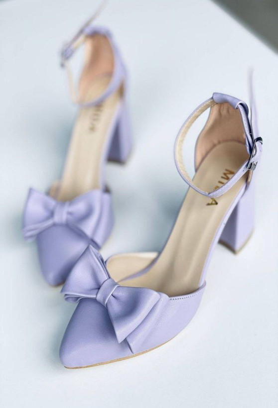 کفش مجلسی زنانه/دخترانه مدل پاپیون در دو جنس انتخابی سوئیت اصل و چرم قالب استاندارد کیفیت کار اصلی پاشنه ۶سانت قیمت عالی خرید از تولیدی