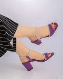 کفش مجلسی زنانه/دخترانه نگین ترک کیفیت عالی درجه یک با ضمانت گارانتی قالب استاندارد زیره دافوس پاشنه ۶سانت لژدار رنگبندی مدادرنگی