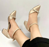 کفش مجلسی زنانه/دخترانه مدل aleyna پاشنه ۶ سانتی جدیدترین طرح rafik رویه کار ساتن ترک زیره خط دار نگین وارداتی و بدون ریزش ظرافت و کیفیت و قیمت عالی