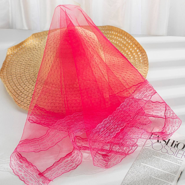 مینی اسکارف توری زنانه/دخترانه دور گیپور مزونی قیمت و رنگبندی عالی خرید از تولیدکننده و واردکننده مستقیم