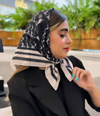 کالکشن عیدانه مینی اسکارف نخی اعلا مزونی در ۷رنگ جذاب قیمت و کیفیت عالی خرید از تولیدکننده و واردکننده مستقیم رنگ مشکی