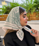 کالکشن عیدانه مینی اسکارف نخی اعلا مزونی در ۷رنگ جذاب قیمت و کیفیت عالی خرید از تولیدکننده و واردکننده مستقیم رنگ سبز