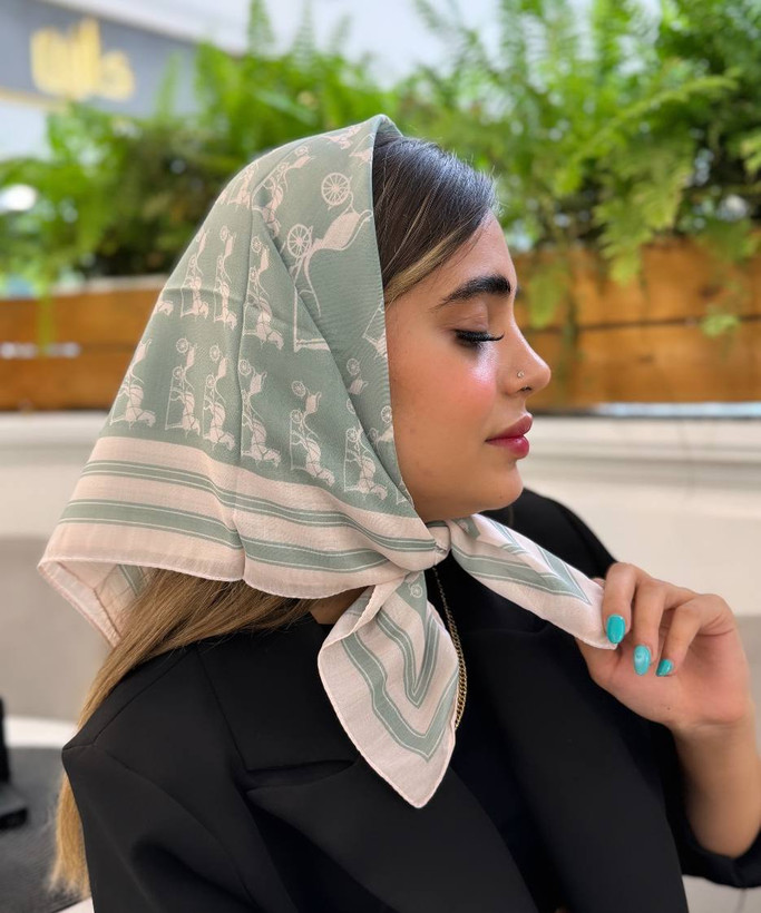 کالکشن عیدانه مینی اسکارف نخی اعلا مزونی در ۷رنگ جذاب قیمت و کیفیت عالی خرید از تولیدکننده و واردکننده مستقیم رنگ سبز