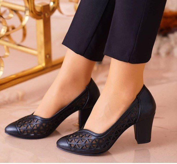 حراج کفش زنانه عیدانه مدل هانا جنس رویه بیاله پاشنه ۵ سانت ارسال فوری سایزبندی ۳۷ تا ۴۰قیمت عالی خرید از تولیدی