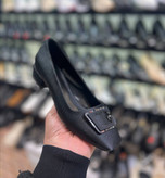 کفش کالج مجلسی زنانه/دخترانه رویه ساتن گیپوری پاشنه ۲ سانتی زیره دلتا کیفیت بینظیر پاخوری شیک قیمت منصفانه خرید از تولیدی