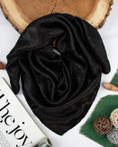 مینی اسکارف زنانه/دخترانه جنس کوپرا مشکی شاین مزونی تک رنگ قیمت منصفانه خرید مستقیم از تولیدکننده و واردکننده