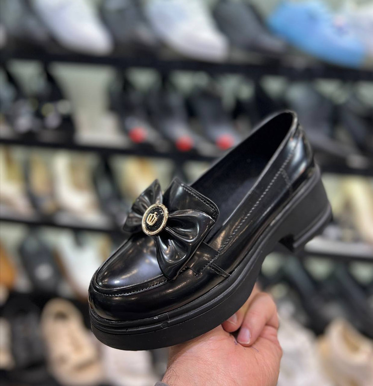 کفش اسپرت لوفر زنانه/دخترانه مدل سوفیا رویه ورنی لژ ۵ سانت سایزبندی ۳۷ تا ۴۰ پاخوری شیک قیمت رقابتی خرید از تولیدی