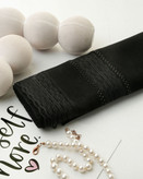 روسری نخ کراش مشکی مزونی دانتل دار قواره ۱۲۰ بسیار شیک قیمت منصفانه خرید از تولیدکننده و واردکننده