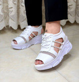 صندل تابستانی زنانه/دخترانه مدل پانیز زیره پیو ۶ سانت با یک سال ضمانت پاخوری شیک سایزبندی ۳۷ تا ۴۰ کیفیت کار اصلی و با ضمانت قیمت منصفانه خرید از تولیدی