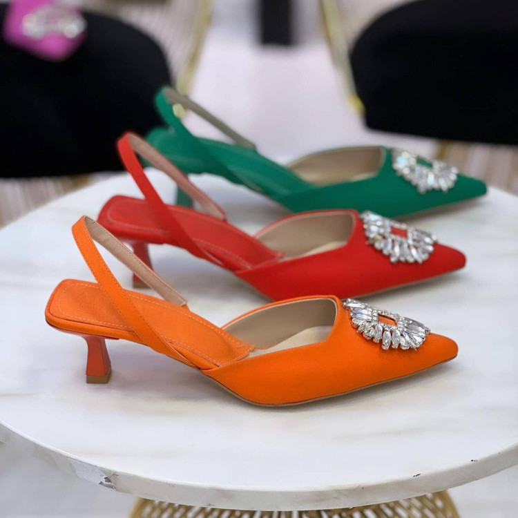 کفش مجلسی زنانه/دخترانه پاشنه 3 سانت سایزبندی 36تا41 قالب ترک زیره دافوس رنگبندی مدادرنگی قیمت منصفانه خرید از تولیدی