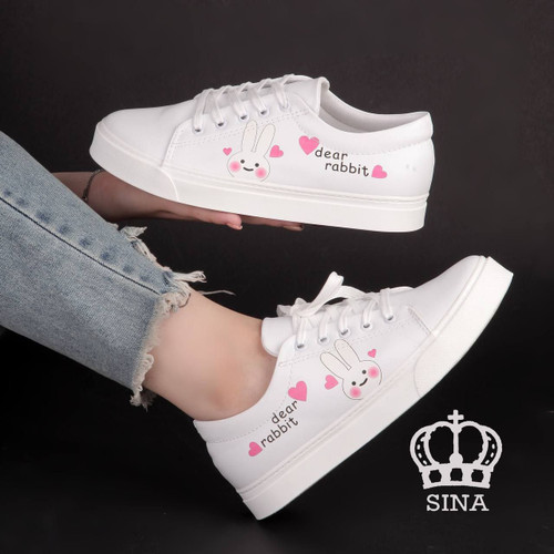 ونس زنانه/دخترانه مدل خرگوشی سایزبندی ۳۷ تا ۴۱ جنس رویه چرم زیره لژکشی جدید شیک و خوشپا سبک و راحت قیمت منصفانه خرید از تولیدی