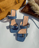 صندل جین زنانه/دخترانه زیره دافوس پاشنه ۷ سانت رویه جین وارداتی ترک کیفیت درجه یک تضمینی قالب استاندارد قیمت منصفانه