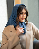 مینی اسکارف وال اسلپ طرح پتینه قواره ۷۵*۷۵به صورت تک و عمده قیمت منصفانه