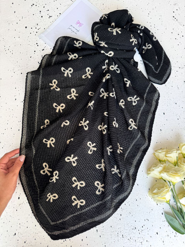 روسری پاپیون پلیسه برشکا،سوپر نخ ابعاد ۱۲۰*۱۲۰ به صورت تک و عمده قیمت منصفانه