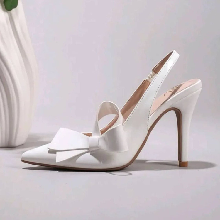 کفش مجلسی زنانه/دخترانه پاشنه ۷ سانت سایزبندی ۳۶ تا ۴۱ بسیار شیک و خاص در سه رنگ کرم مشکی و سفید