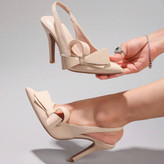 کفش مجلسی زنانه/دخترانه پاشنه ۷ سانت سایزبندی ۳۶ تا ۴۱ بسیار شیک و خاص در سه رنگ کرم مشکی و سفید