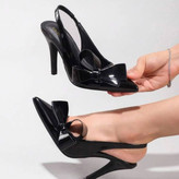 کفش مجلسی زنانه/دخترانه پاشنه ۷ سانت سایزبندی ۳۶ تا ۴۱ بسیار شیک و خاص در سه رنگ کرم مشکی و سفید