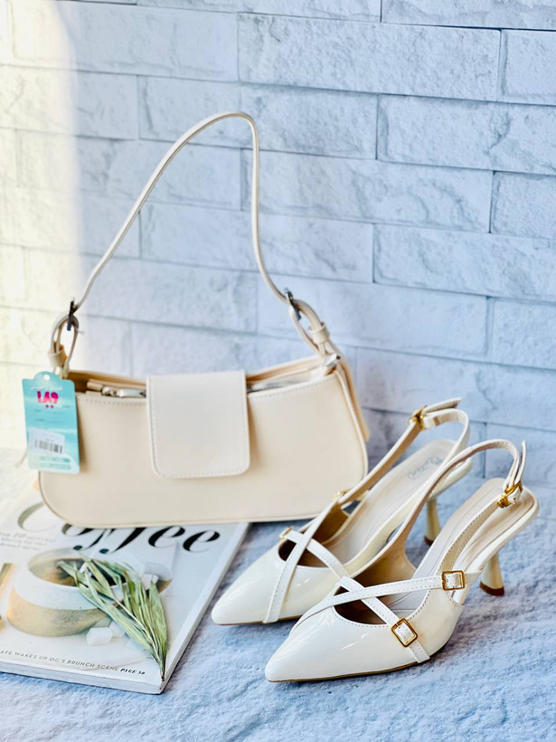 کفش مجلسی زنانه/دخترانه جنس ورنی دو سگک سایزبندی ۳۷تا۴۰ قالب استاندارد پاشنه ۷ سانت اردکی کیفیت بسیار عالی