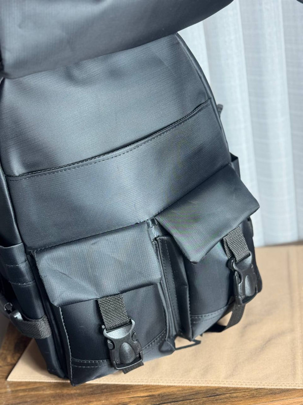 کوله پشتی اسپرت/کیف مدرسه تک رنگ مشکی جادار جنس درجه یک ابعاد ۴۲ در ۳۲ قیمت عالی