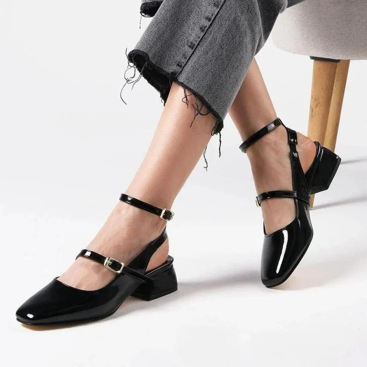 کفش کالج زنانه/دخترانه مدل مری جین سایزبندی ۳۶تا ۴۱ اندازه پاشنه ۳ سانت زیره دافوس قالب ترک جنس رویه ورنی🌹