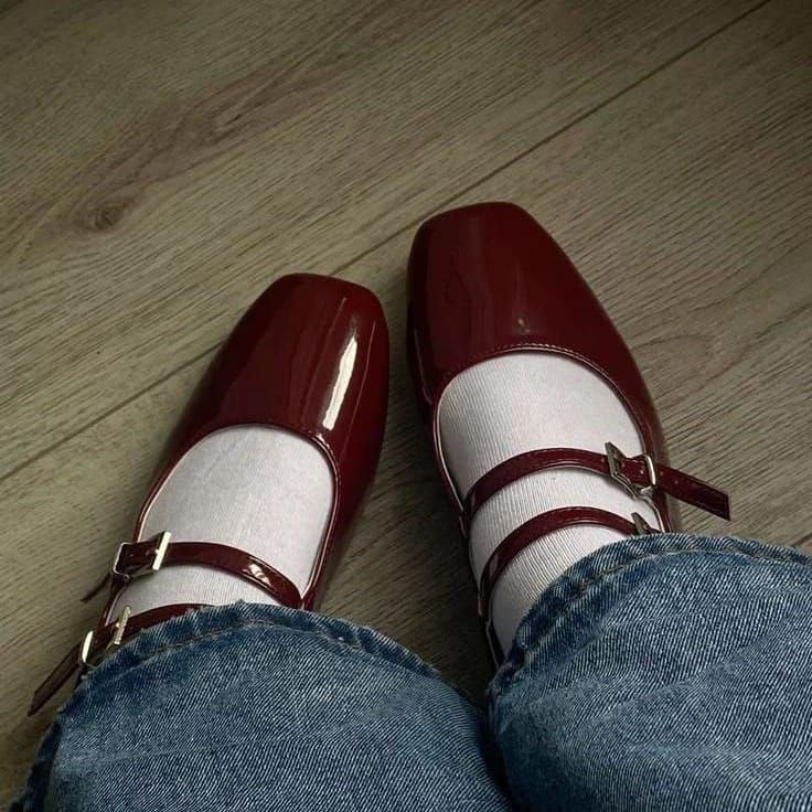 کفش کالج زنانه/دخترانه مدل مری جین سایزبندی ۳۶تا ۴۱ اندازه پاشنه ۳ سانت زیره دافوس قالب ترک جنس رویه ورنی🌹