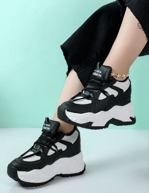 کتونی زنانه/دخترانه جدید لژ مخفی کل لژ ۷ سانت زیره پیو و سبک بسیار باکیفیت خوشپا راحت سایزبندی ۳۷تا۴۰