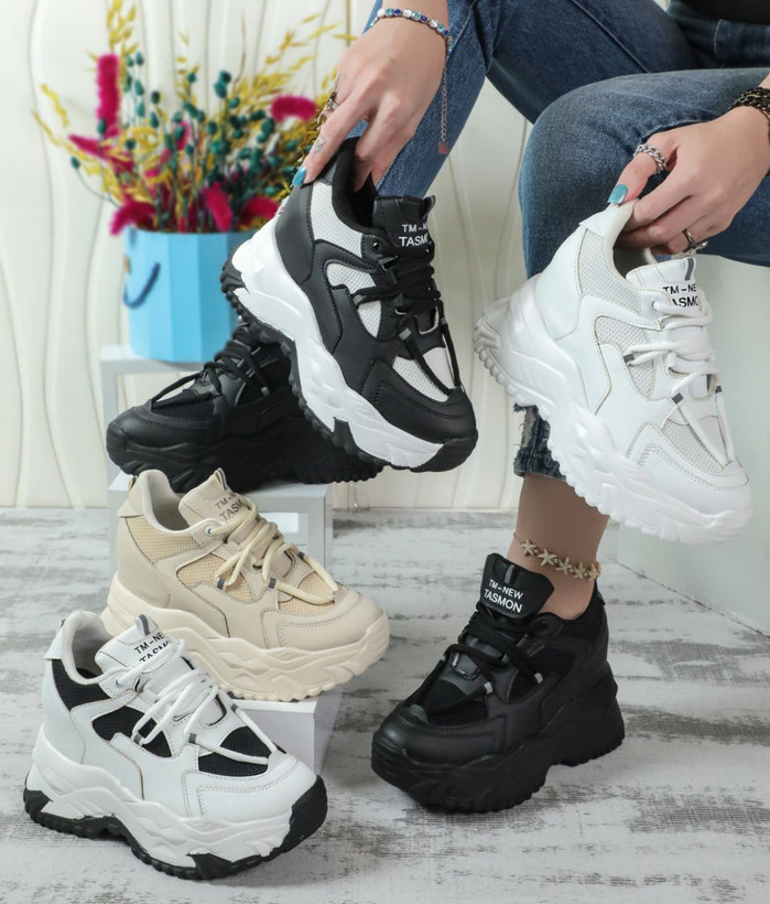 کتونی زنانه/دخترانه جدید لژ مخفی کل لژ ۷ سانت زیره پیو و سبک بسیار باکیفیت خوشپا راحت سایزبندی ۳۷تا۴۰