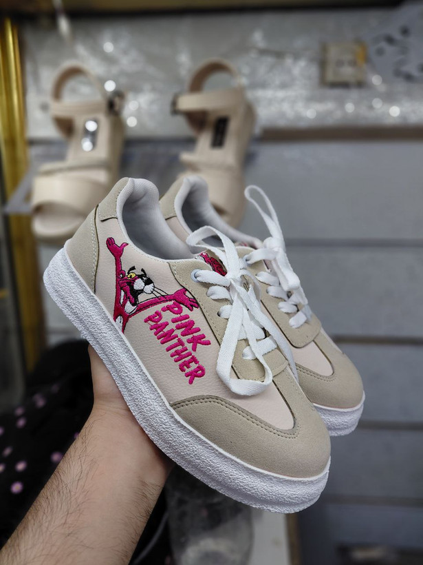 ونس جدید پلنگ صورتی زنانه/دخترانه زیره پیو و باکیفیت بسیار شیک خوشپا راحت سایزبندی ۳۷تا۴۰