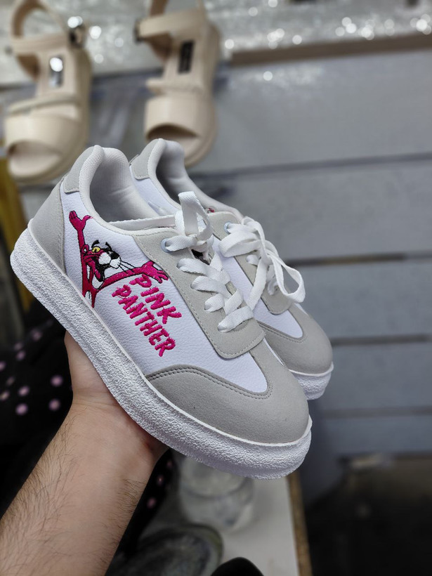 ونس جدید پلنگ صورتی زنانه/دخترانه زیره پیو و باکیفیت بسیار شیک خوشپا راحت سایزبندی ۳۷تا۴۰