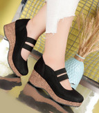 کفش طبی زنانه/دخترانه مدل دوبند کش رویه استرج غواصی درجه یک زیره پیو سایزبندی ۳۶تا۴۰ کیفیت اصلی با ضمانت سبک و راحت و با دوام