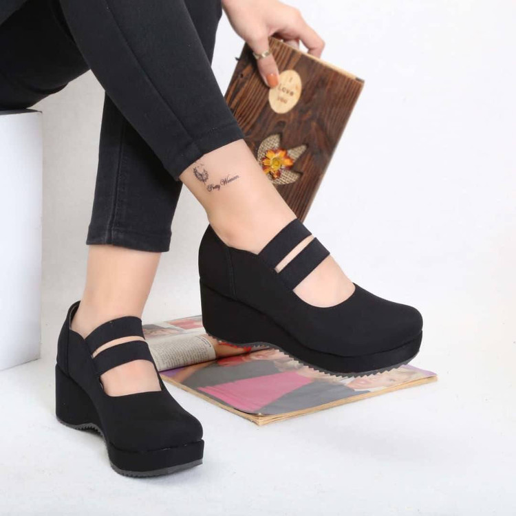 کفش طبی زنانه/دخترانه مدل دوبند کش رویه استرج غواصی درجه یک زیره پیو سایزبندی ۳۶تا۴۰ کیفیت اصلی با ضمانت سبک و راحت و با دوام