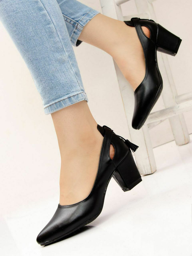 کفش مجلسی زنانه/دخترانه پاشنه ۵ سانت بسیار شیک و خوشپا و راحت سایزبندی ۳۷تا۴۰