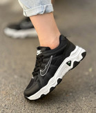 کتونی نایک جدید زنانه/دخترانه زیره پیو بسیار شیک خوشپا راحت و با کیفیت سایزبندی ۳۷ تا ۴۰