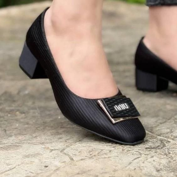 کالج مجلسی زنانه/دخترانه جنس رویه ساتن کبریتی پاشنه ۴ سانت سایزبندی ۳۷ تا ۴۰