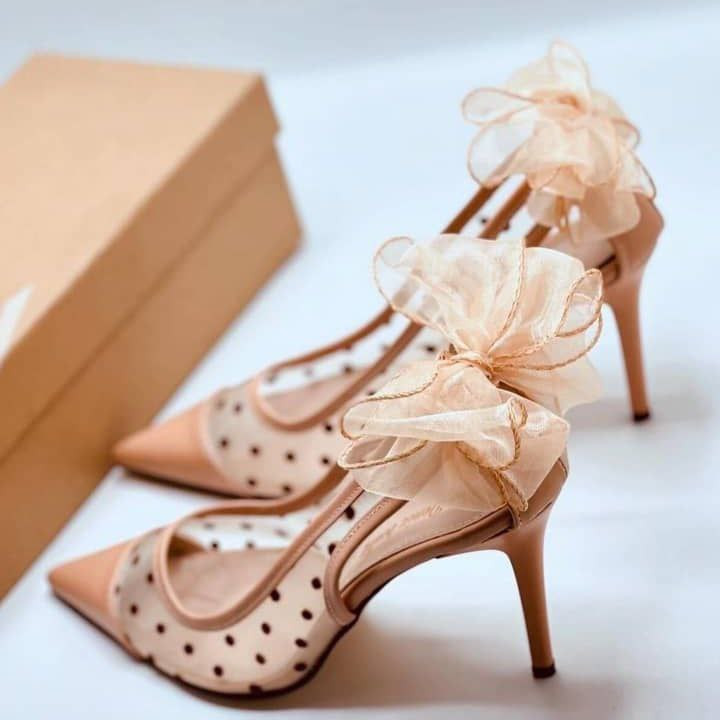 کفش مجلسی زنانه/دخترانه مدل ستاره کیفیت درجه یک سایزبندی ۳۶ تا ۴۱ قالب استاندارد پاشنه ۱۰ سانت