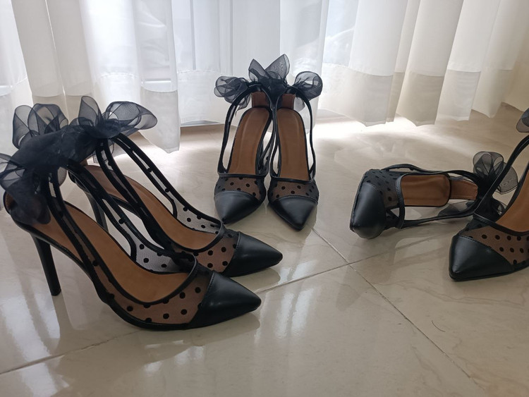 کفش مجلسی زنانه/دخترانه مدل ستاره کیفیت درجه یک سایزبندی ۳۶ تا ۴۱ قالب استاندارد پاشنه ۱۰ سانت