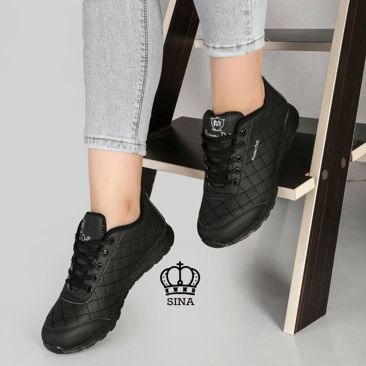 کفش اسپرت زنانه/دخترانه مدل ماسیمودوتیا رویه چرم صنعتی درجه یک زیره پی یو فوق العاده سبک و راحت و طبی کفش شرکتی شیک و خوشپا