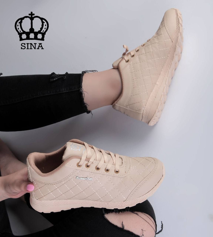 کفش اسپرت زنانه/دخترانه مدل ماسیمودوتیا رویه چرم صنعتی درجه یک زیره پی یو فوق العاده سبک و راحت و طبی کفش شرکتی شیک و خوشپا