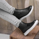 نیم بوت کشی مردانه جنس رویه چرم صنعتی زیره از pvc دور دوخت شده سایزبندی ۴۰ تا ۴۴